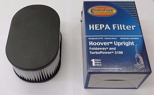 Miniatura 3 de EnviroCare Filtros de repuesto para aspiradora de filtración HEPA diseñados para adaptarse a aspiradoras Hoover Fold Away Turbo Power 3100 HEPA,