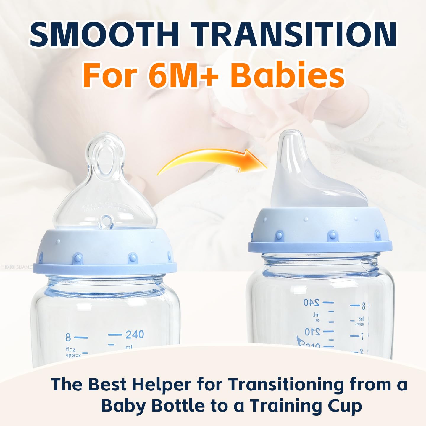 10Packs Sippy Cup Nipples Compatible with NUK for Baby 6M+ thumbnail