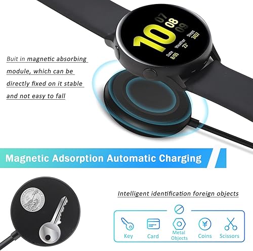 Miniatura 3 de Cargador para Samsung Galaxy Watch 7, cable de carga USB compatible con Galaxy Watch Ultra766 Classic5 Pro544 classic3Active21-3.3FT