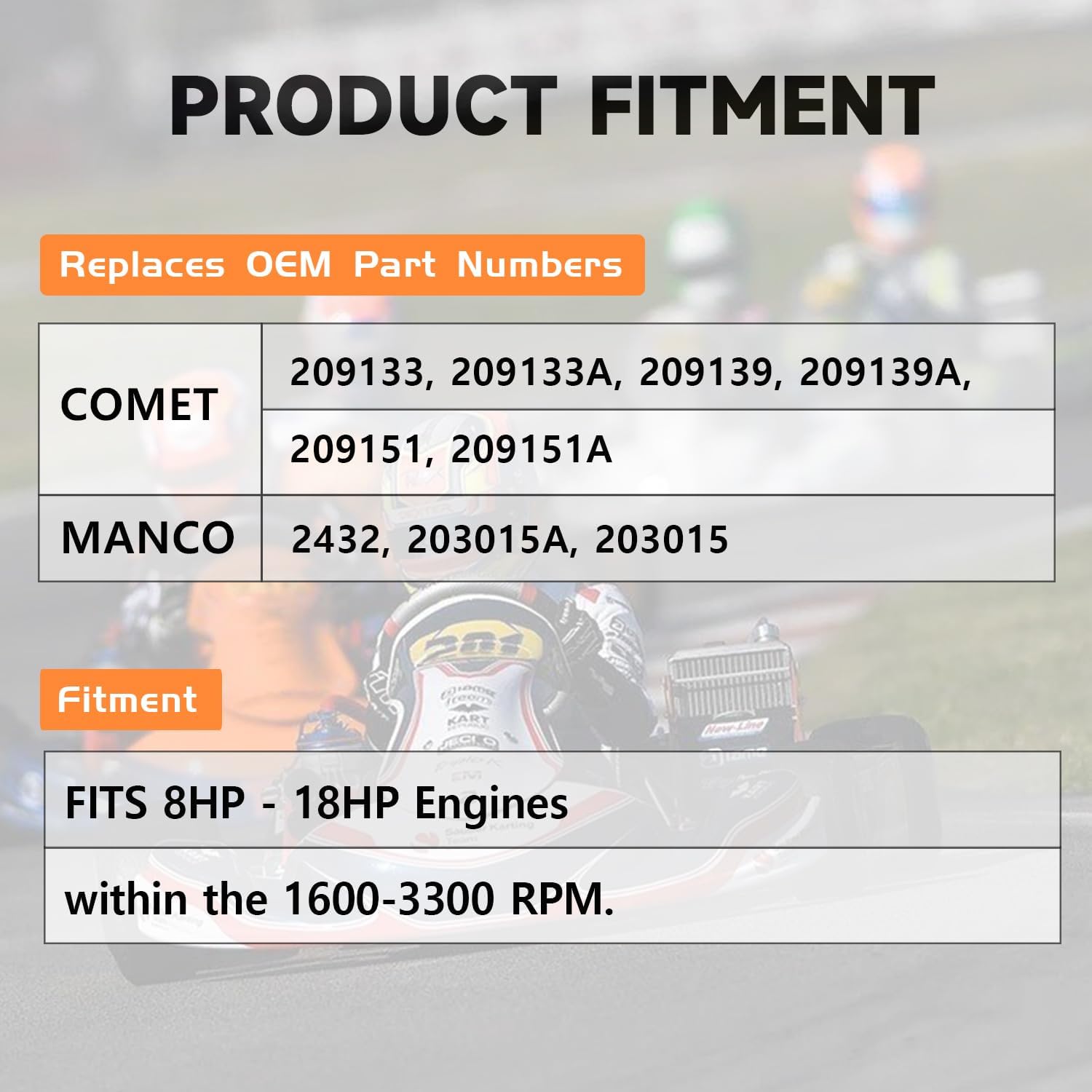 40 Series Torque Converter Kit, 1 inch Shaft Driver GO Kart CVT Torque Converter clutch with 203785 Drive Belt, Replaces Comet 40/44 Series for Mini Bike, Go Kart, Lawnmower