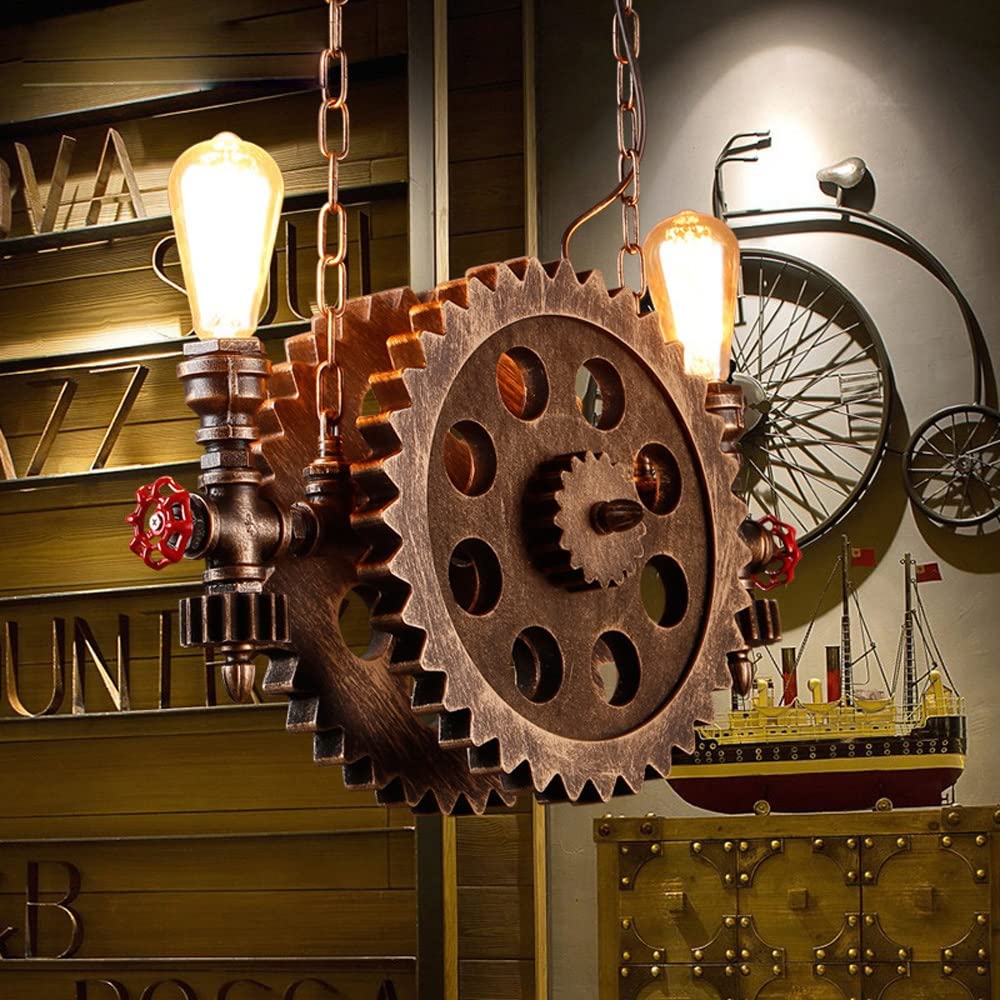 Lampa wisząca Steampunk Gear