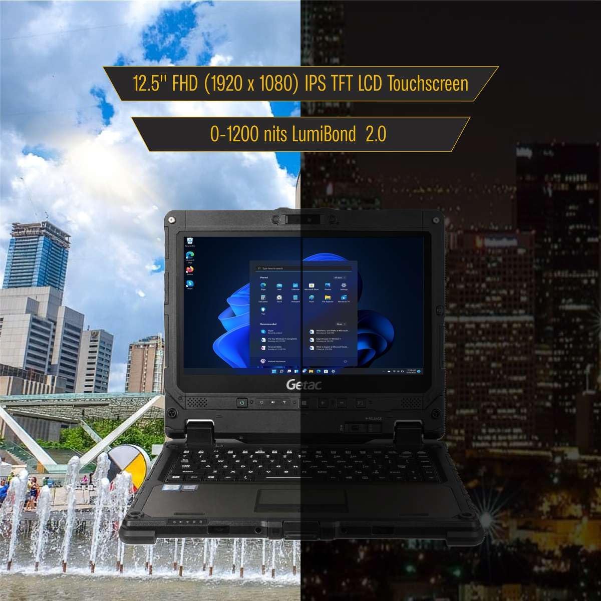 Getac K120 Display Features