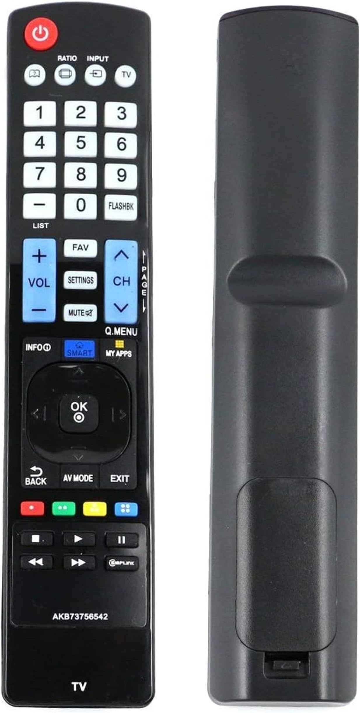 UBay Replaced LG AKB73756542 Full Function Remote Control for LG SMART TV (AGF76692608) 32LN570B 39LN5700 42LN5700 47LN5600 47LN5700 50LN5700 55LN5600UI 55LN5700 60LN5600UB 60LN5700 60LN5710