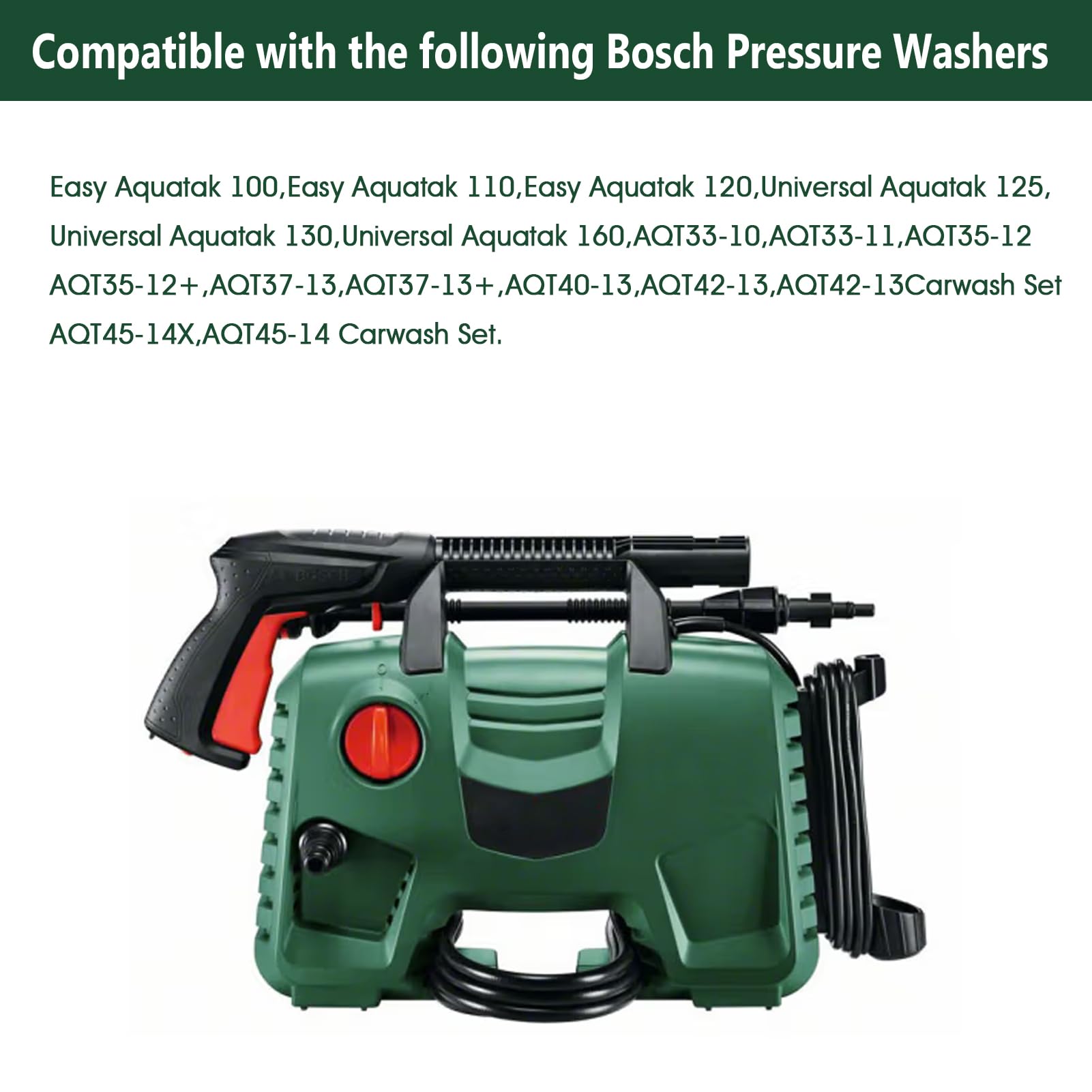 YUET 5M Tubo di Ricambio per Idropulitrice per Bosch,Connettore Rapido,Tubo ad Alta Pressione per Bosch AQT Aquatak, Accessorio per Tubo Flessibile ad Alta Pressione