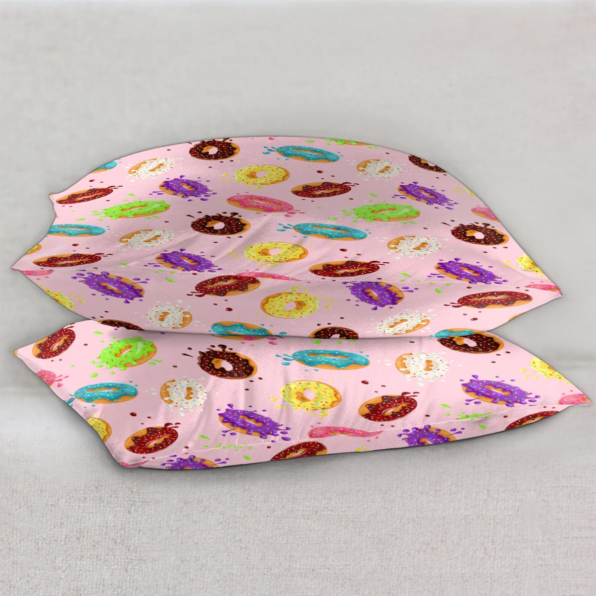 Graziose federe in raso a ciambella, per capelli e pelle, confezione da 2, con chiusura a busta, super morbide, antirughe, antimacchia, setose, 50,8 x 101,6 cm