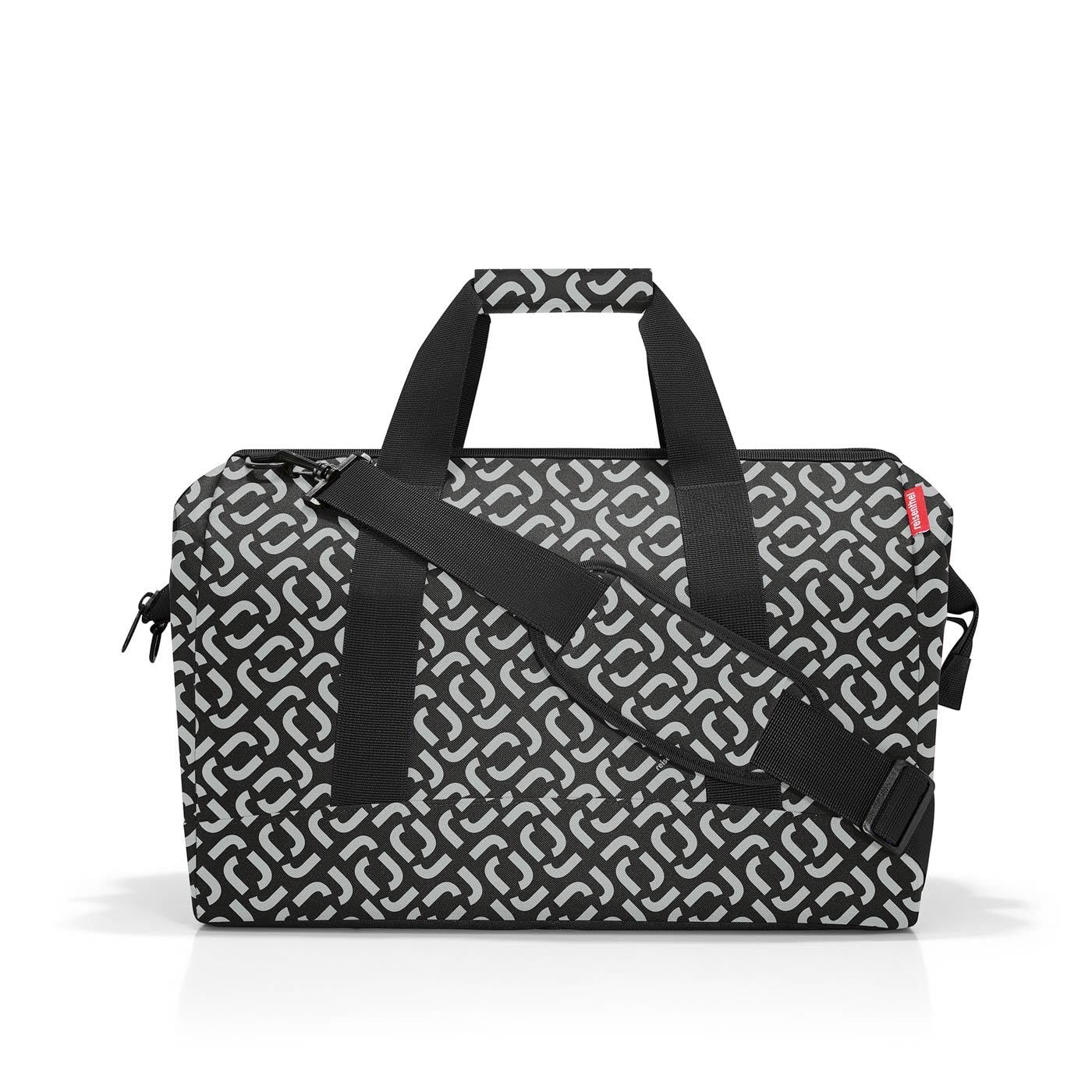 reisenthel Allrounder L in Signature Schwarz – Vielfältige Doktortasche zum Reisen, für die Arbeit oder Freizeit – Mit funktional-stylischem Design