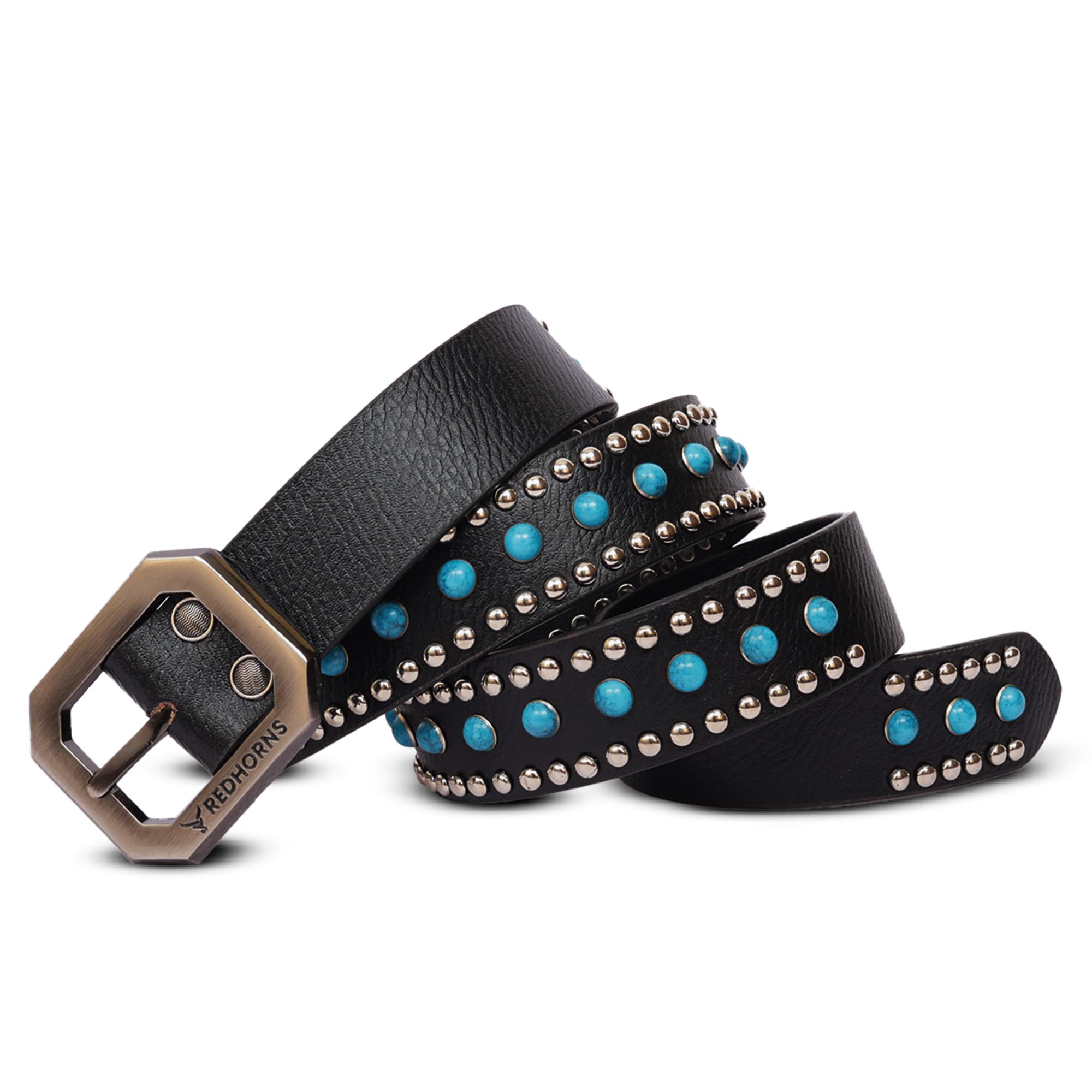 Redhorns Men Casual Genuine Leather Belts For Jeans With