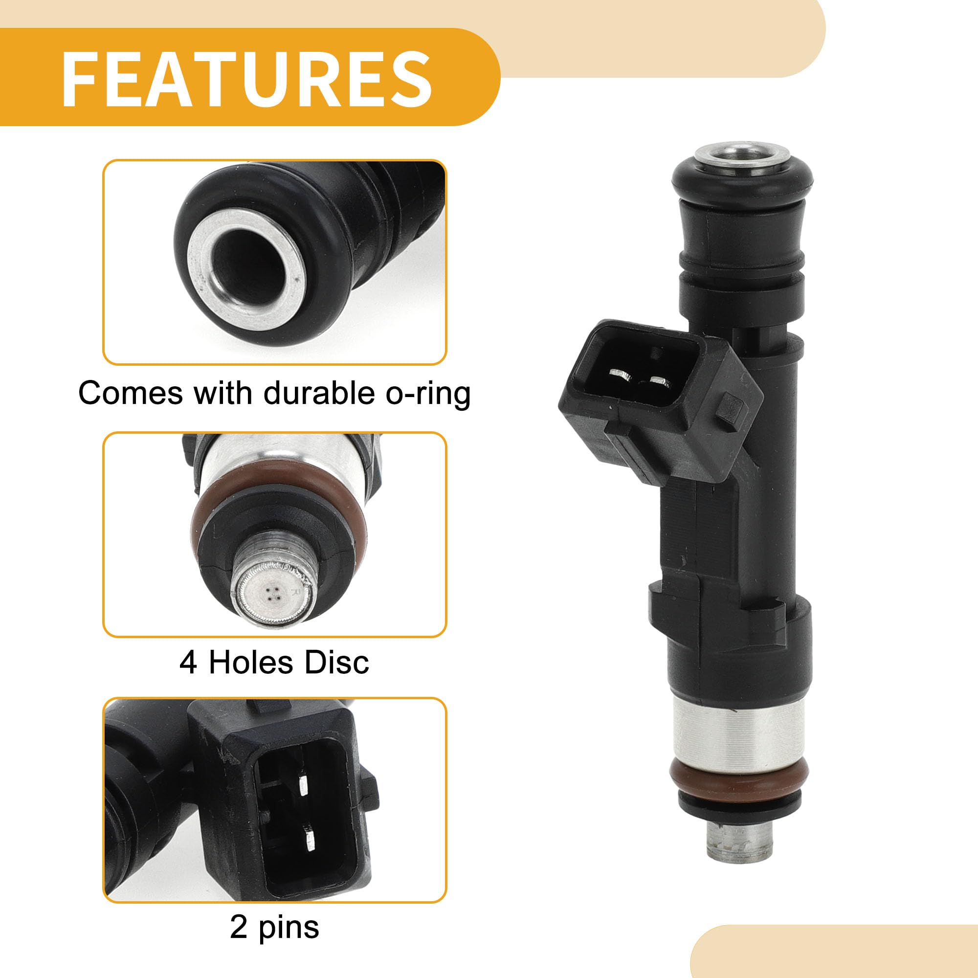 Injecteur De Carburant 0280158181 Pour Opel Pour Astra G 07-09 1pc | 0280158181/24420543/5817425, Noir, Plastique, Métal, Pour Opel Agila A 1.0 03-07, Remplacement Direct, 4 Trous Disque