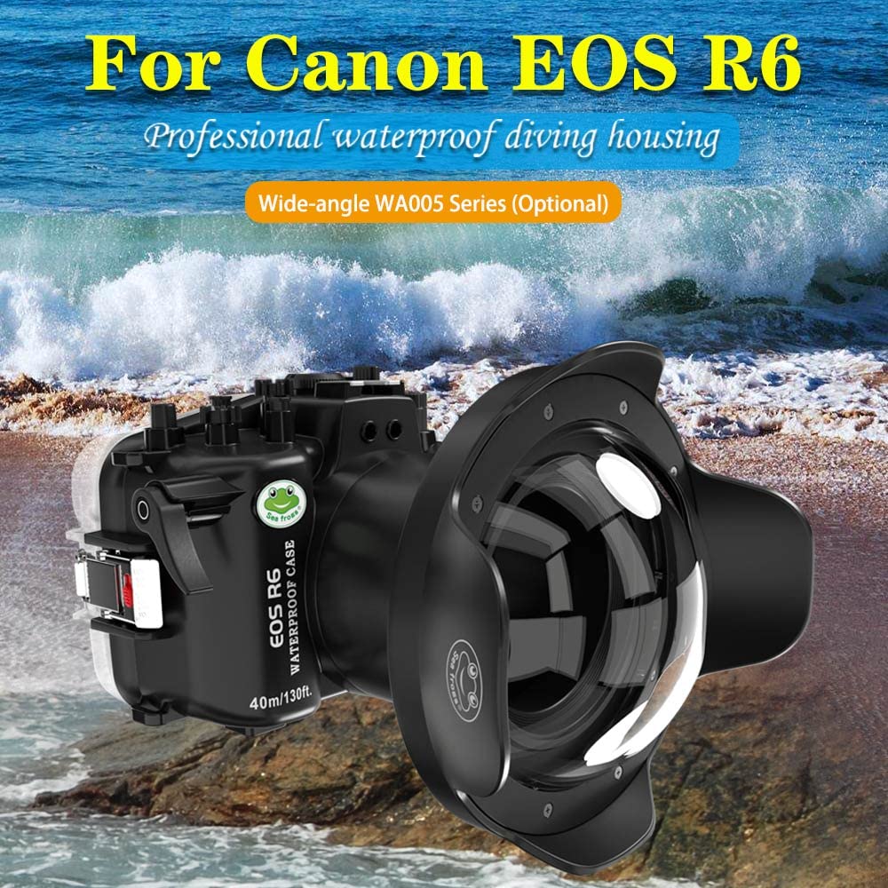 Amazon | Seafrogs 40M/130FT 水中カメラハウジング Canon EOS R6用 6