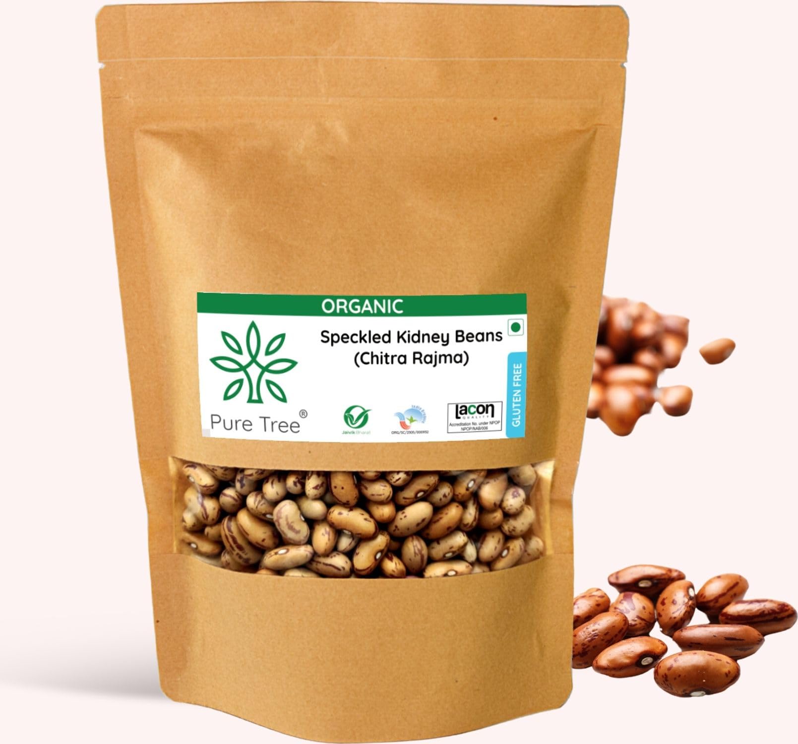 Pure Tree Certified Organic Rajma | 1900 grams | Speckled Kidney Beans | Organic Chitra Rajma Gluten-Free | Rajma Beans Plant Based High Protein | Red Rajma Beans (B09Y247XJV) Amazon Price History, Amazon Price Tracker