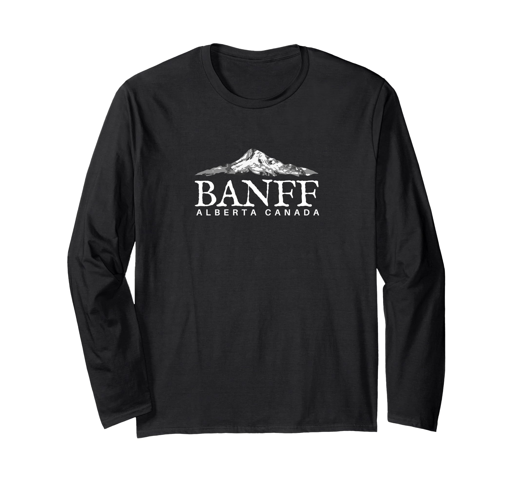 Banff Long Sleeve T-Shirt, Alberta Canada Mountain Town Tee Long Sleeve T-Shirt