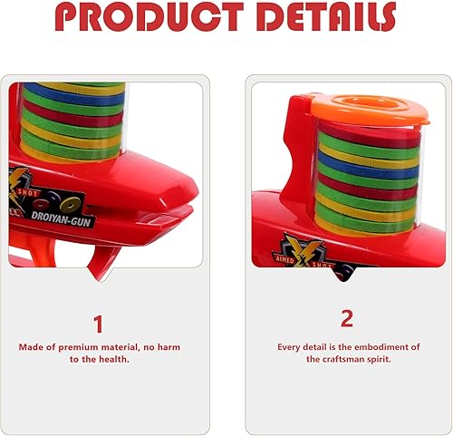 Miniatura 5 de Lanzador de discos para niños pequeños, juguetes deportivos para la playa, niños, CD al aire libre, juegos para niños pequeños, recambio de disco