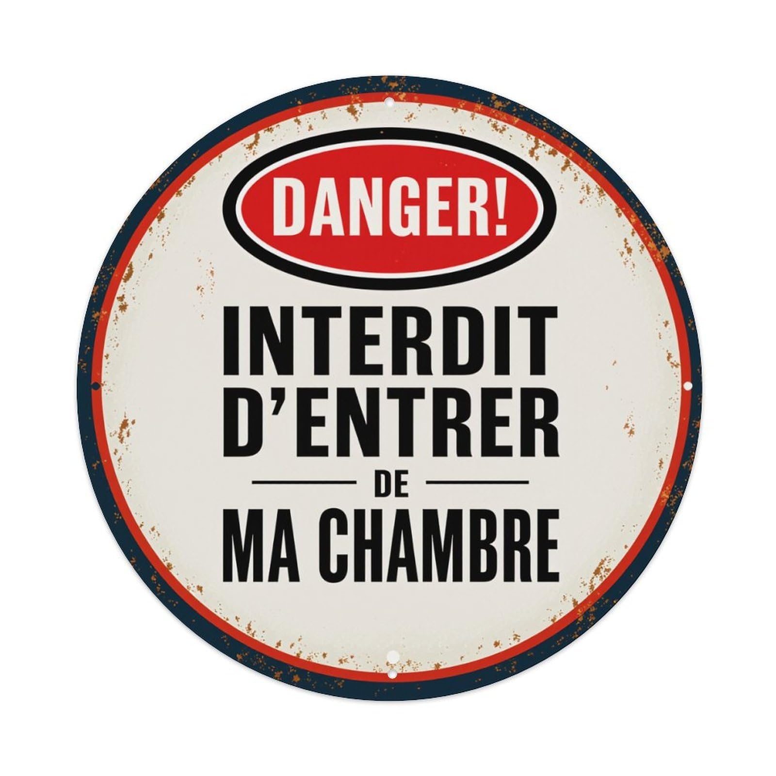 Danger Do Not Enter My Room Metal Tin Sign Vintage Garden Bedroom Cafe Bar Man Cave Home Wall Decor Metal Poster 8x8 inches