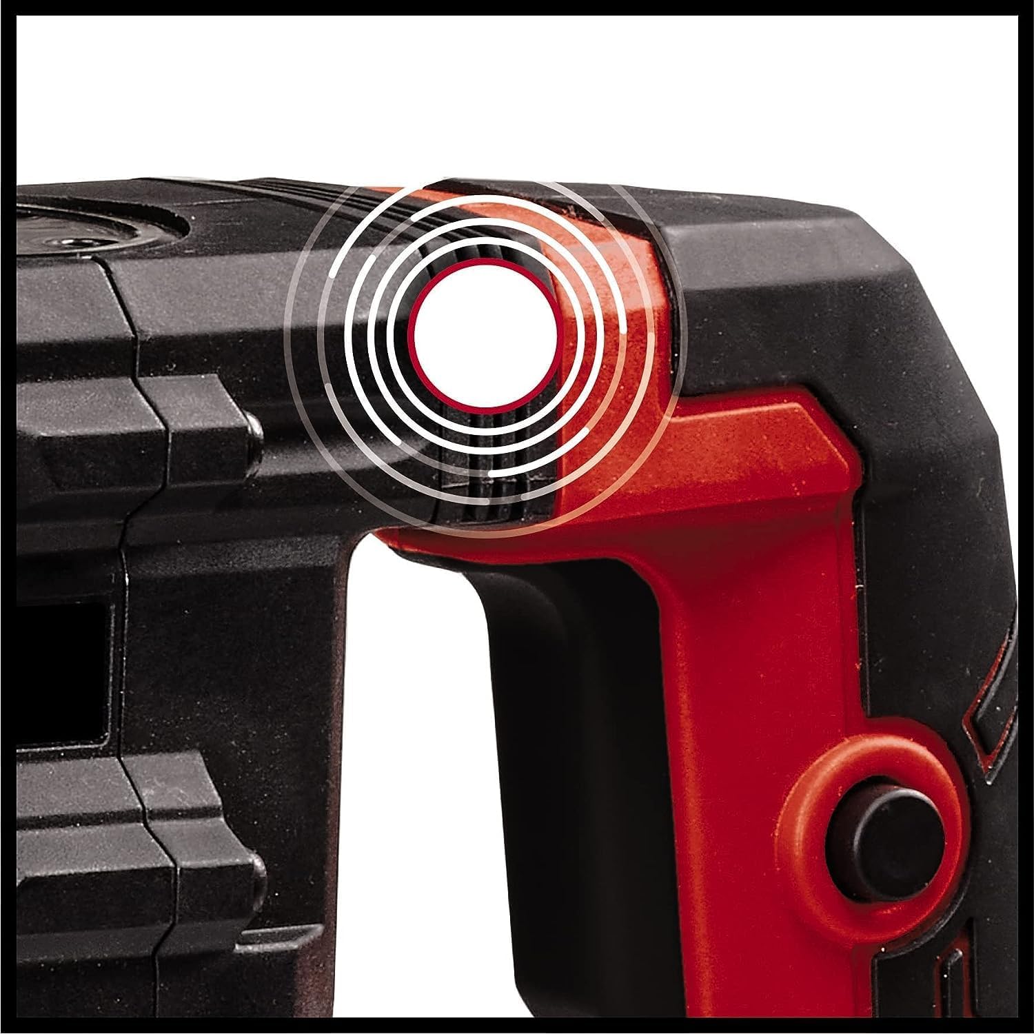 Einhell Abbruchhammer TE-DH 5 (5 J, SDS-plus-Werkzeugaufnahme, schwingungsgedämpfter Handgriff, flexibel einstellbarer Zusatzhandgriff, inkl. E-Box) Rot/Schwarz