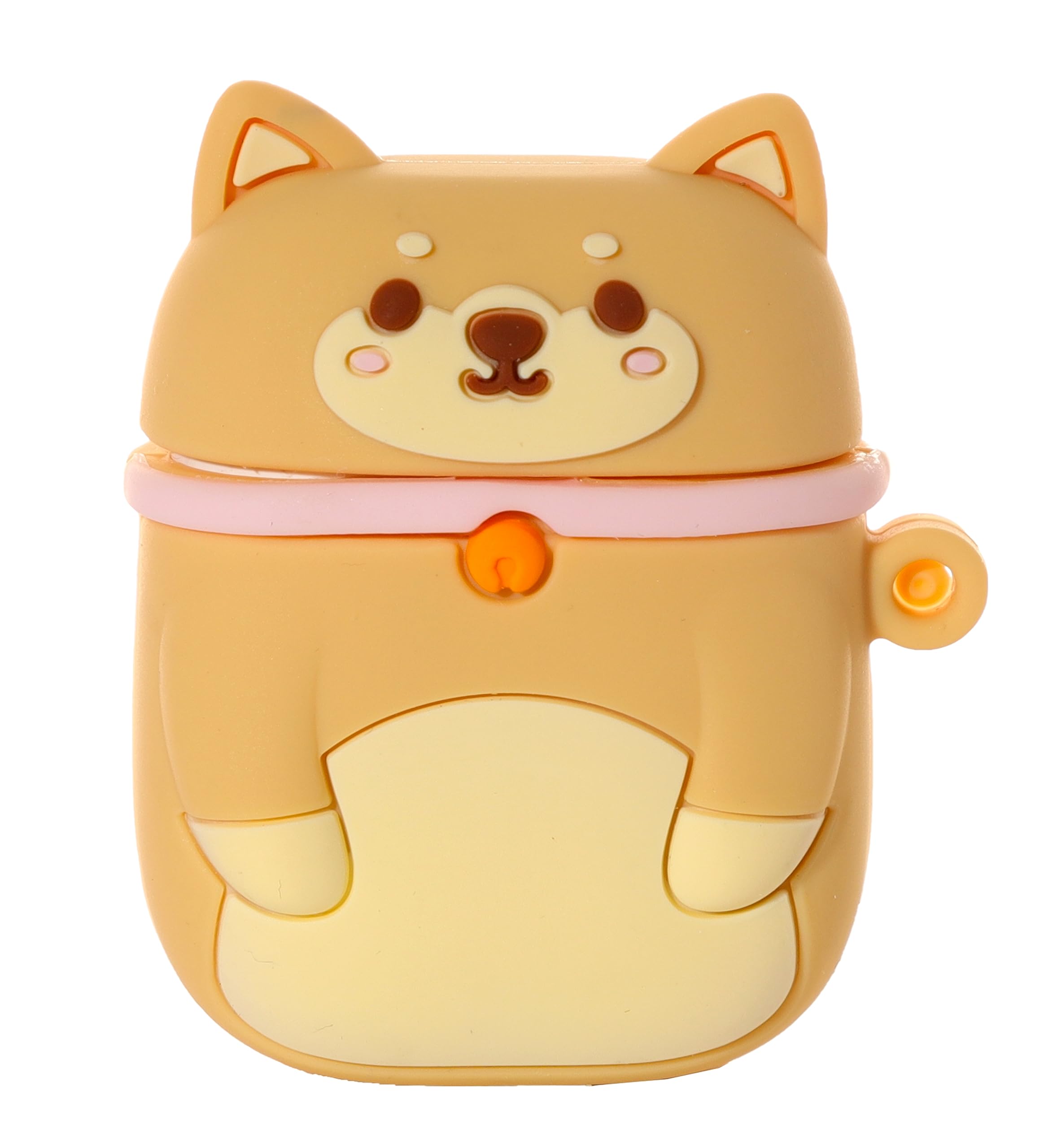 Puckator Shiba Inu Dog Wireless Earphone Silicone Case Cover (Earbuds & Case Not Included) - Earplug Case - Wireless Headphone Cover - Small Pouch - Funny Cute Silicon Earphone Case
