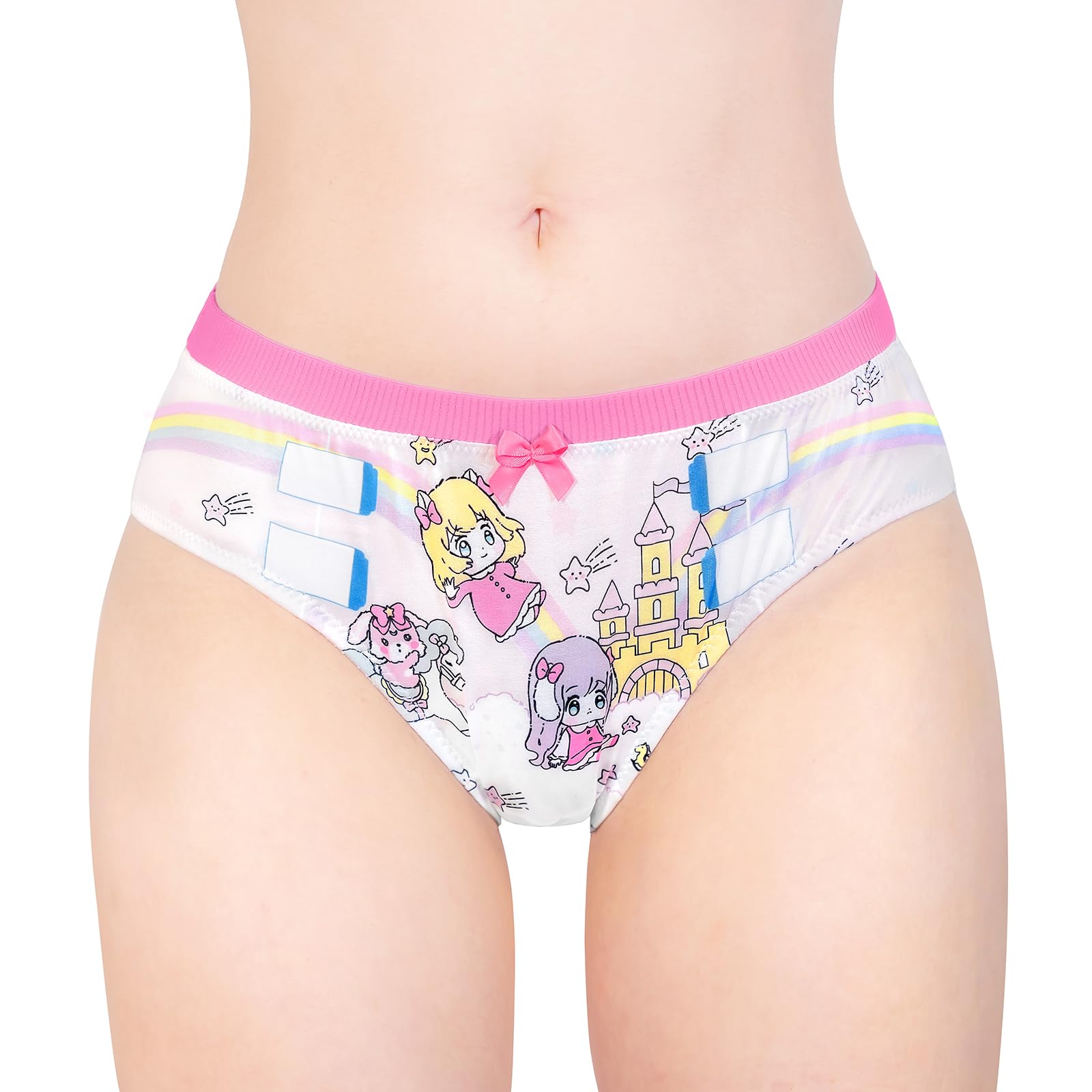 Littleforbig Women's Ladies Soft Silky Underwear Hipster Briefs Babydoll Fairy Littles in Dreamland 'Oopsie' Potty Pants