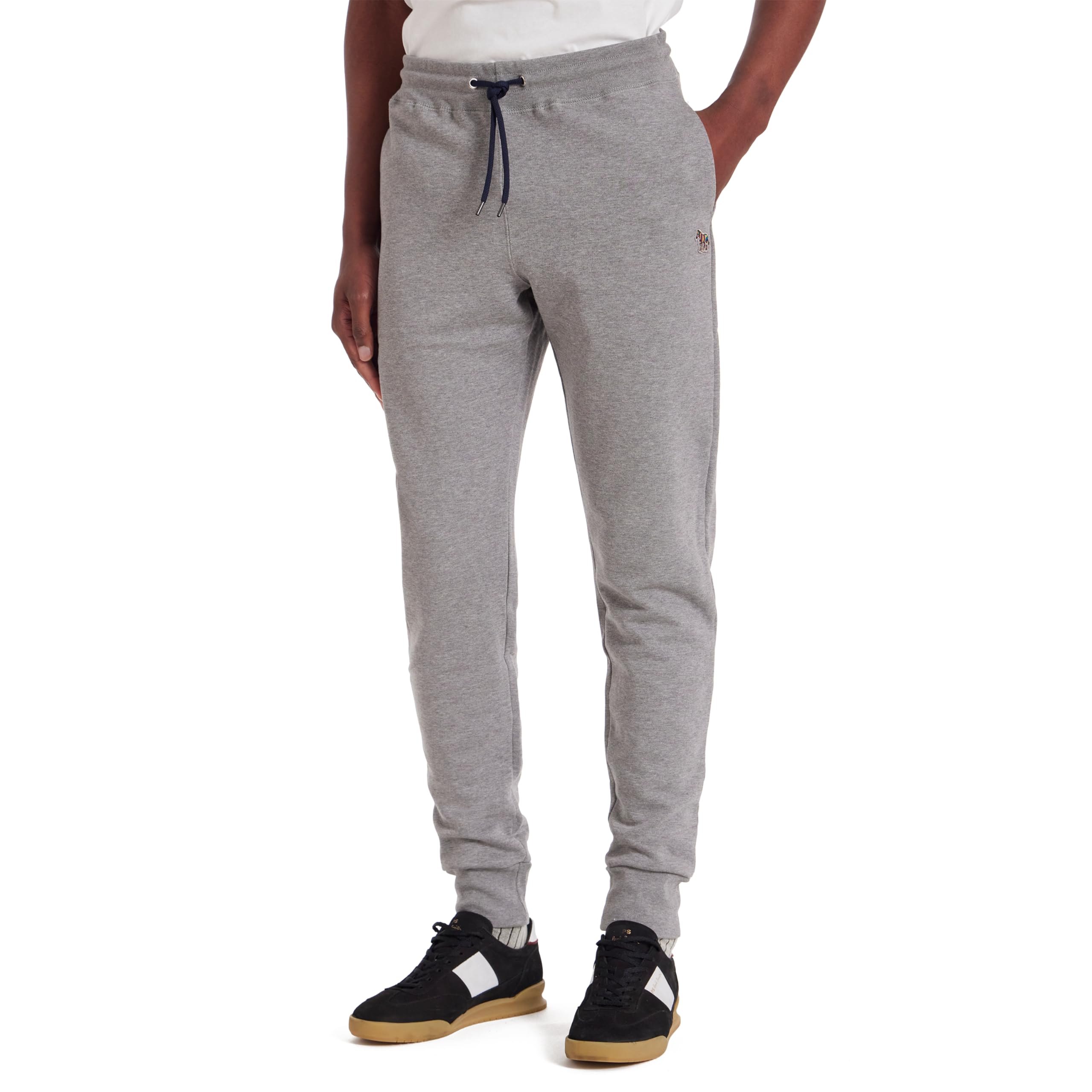 Paul Smith Mens Slim-fit Cotton Zebra Logo Lounge Sweatpants