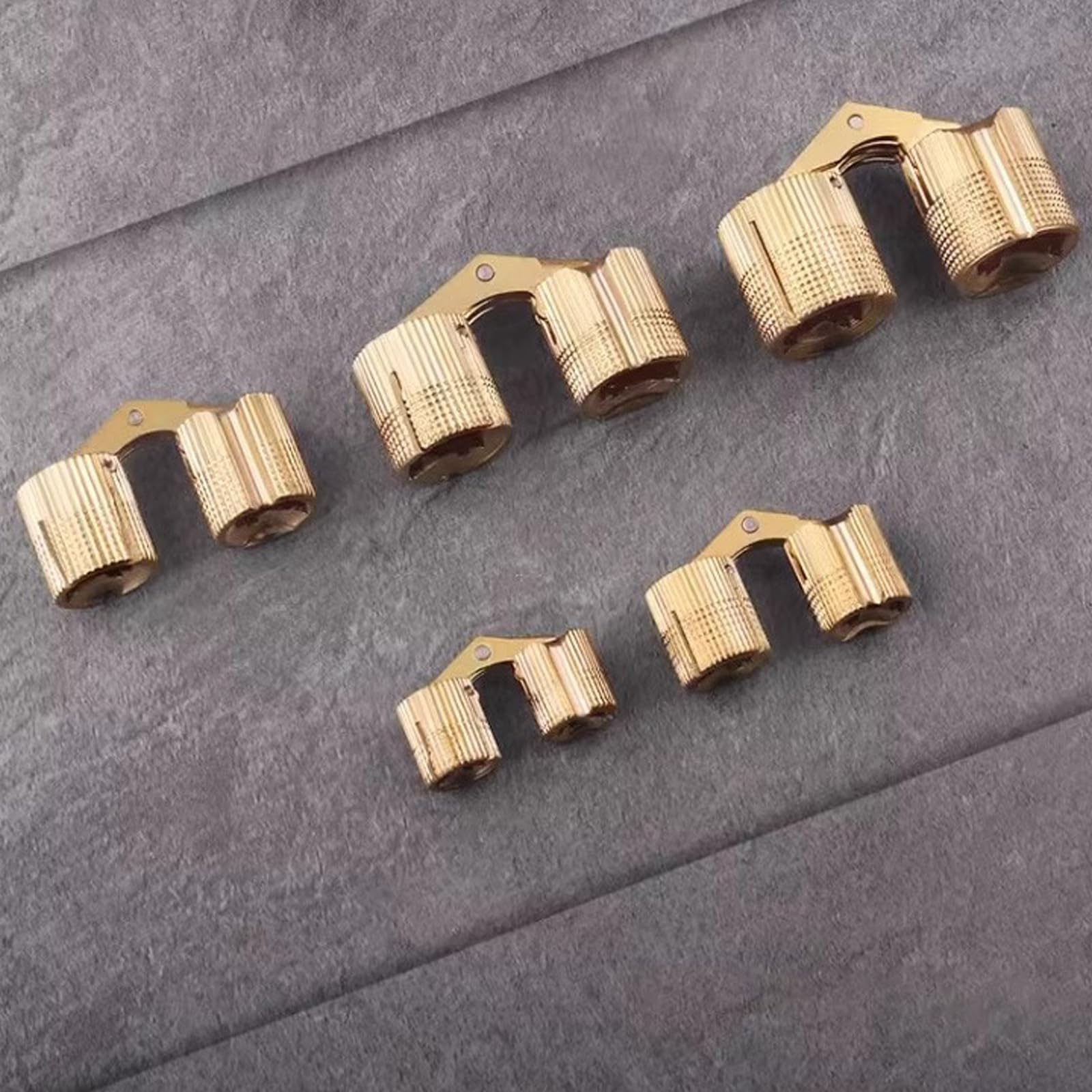 10 Uds Bisagras cilíndricas ocultas para muebles, bisagras de barriles de latón, herrajes para puertas, herrajes para puertas fáciles de instalar