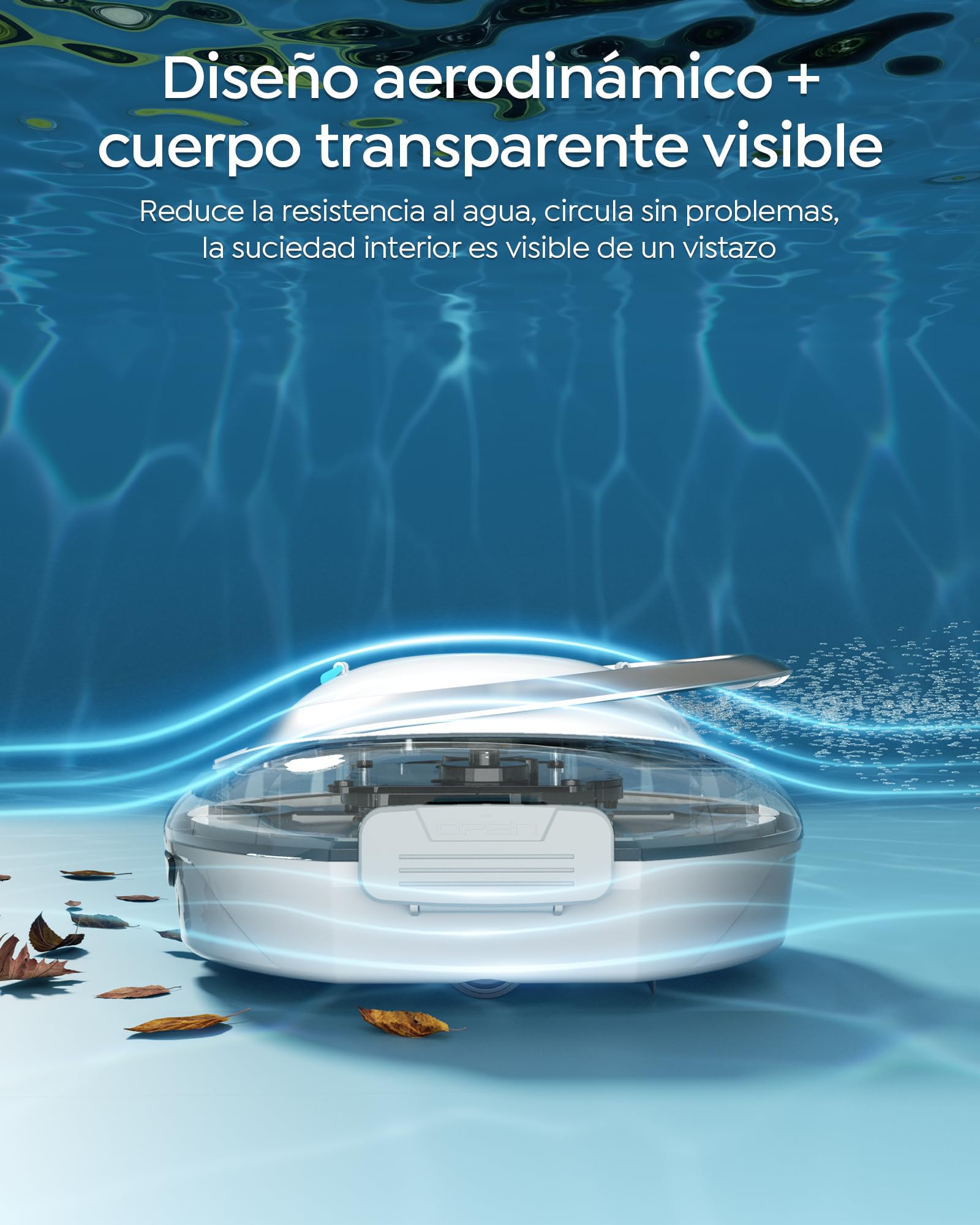 S2 Robot Piscina,Doble Filtración, Blanco Perlado