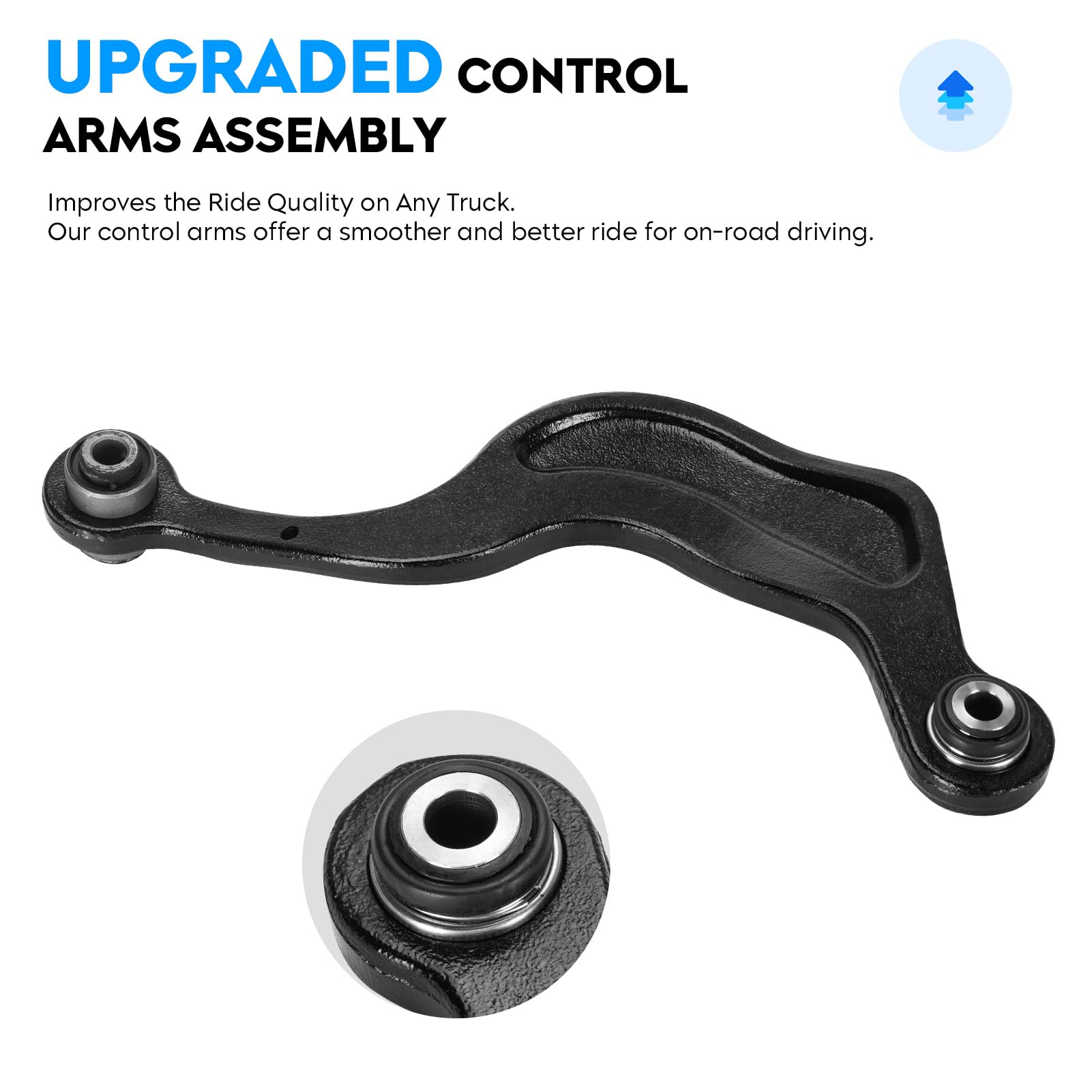 A-Premium Kit de brazo de control superior trasero compatible con Chevrolet Traverse 2009-2017 GMC Acadia/Acadia Limited Buick Enclave Saturn Outlook 3.6L juego de 2 piezas