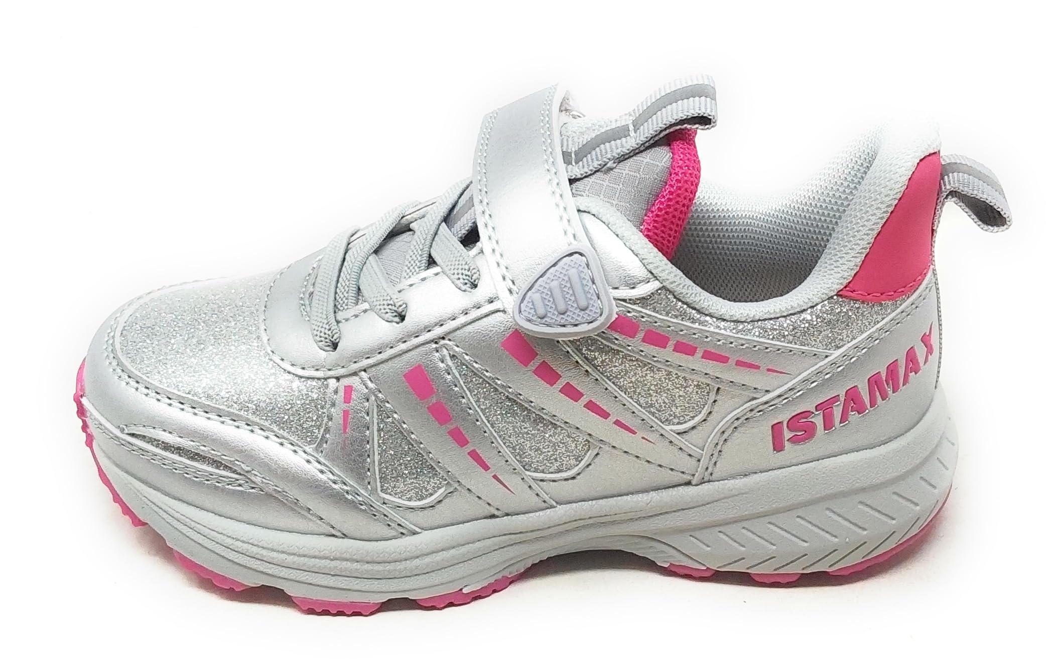 Scarpe Bambino IMAA3819 Argento Glitterato a Strappo antipronazione e antitorsione Soletta Estraibile