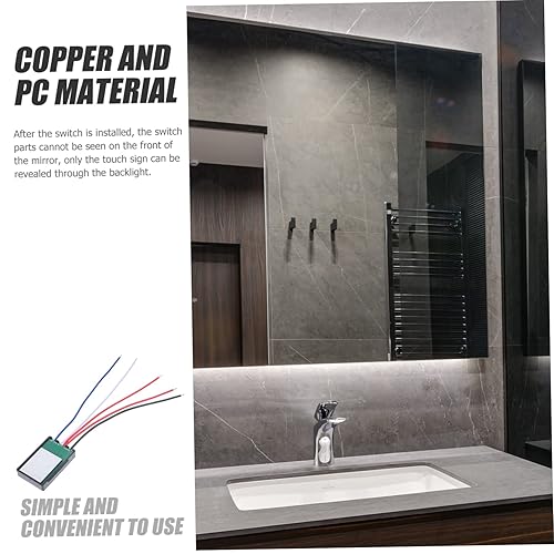 Miniatura 5 de DOITOOL 4 unids espejo táctil no tendo espejos para dormitorio con luces LED espejo inteligente para tira LED y pc luz táctil inteligente