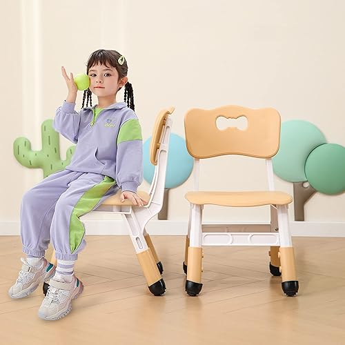 Las sillas de escritorio para niños de altura ajustable son adecuadas para sillas de niños utilizadas en familias, escuelas y guarderías entre 2 y