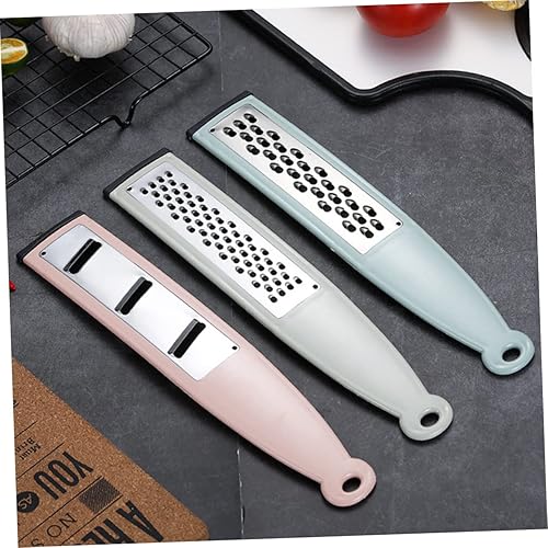 Miniatura 7 de Juego de rallador de queso de 3 piezas multifuncional de acero inoxidable con mango de ajo y verduras