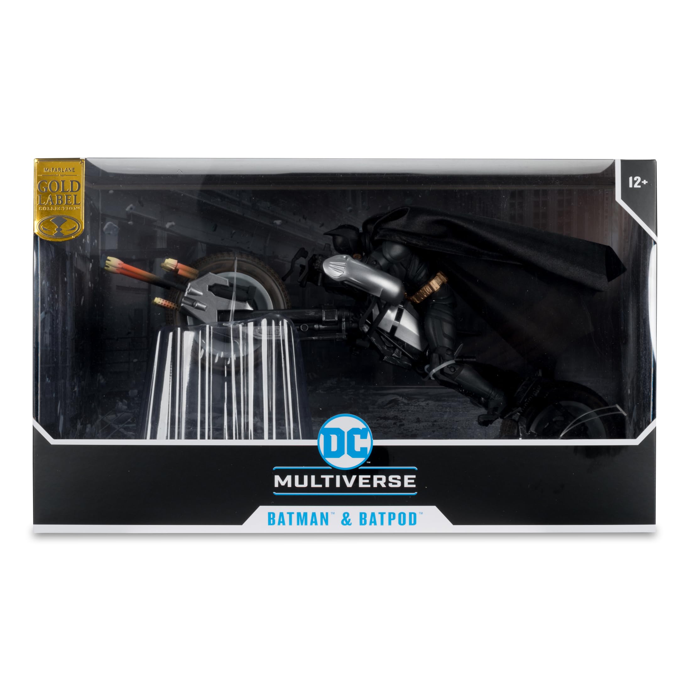 McFarlane The Dark Knight DC Multiverse figurka akcji z pojazdem Batman & The Batpod 18 cm