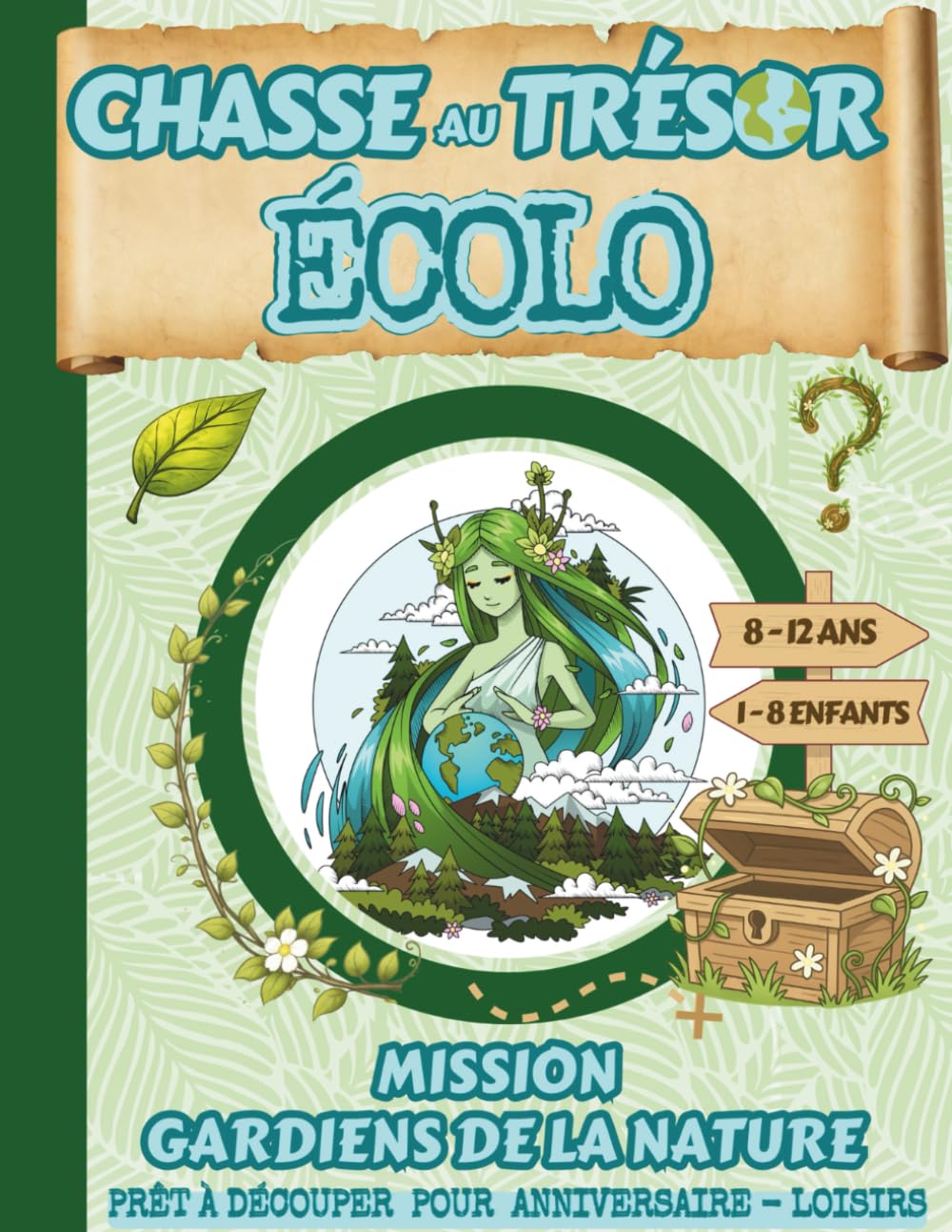Chasse au Tresor Ecolo - Mission Nature: Chasse au Tresor Enfant Anniversaire 8 – 9 – 10 - 11 – 12 ans / Prêt à découper pour anniversaire, loisirs (Chasses aux trésors enfants)