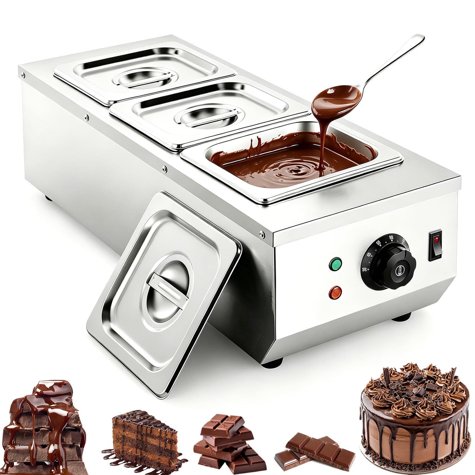 Machine à Tempérer le Chocolat, Chauffe-Chocolat Electrique