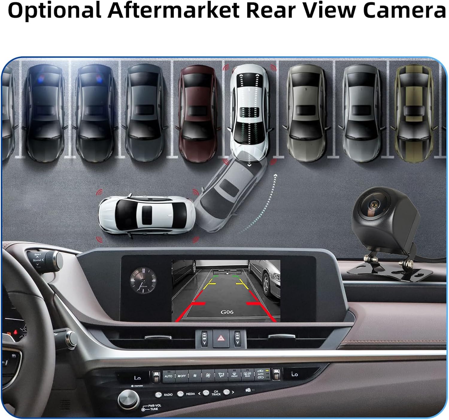 Optional aftermarket rear view ekspozisyon kamera