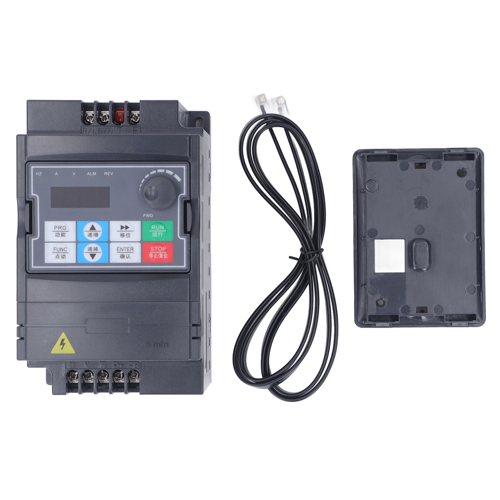 FTVOGUE Azionamento a Frequenza Variabile Convertitore VFD PC Ignifugo da 3KW Ingresso da 190 a 230 V CA da Monofase a Trifase Uscita da 0 a 230 V per Attrezzature da Officina per il Controllo della