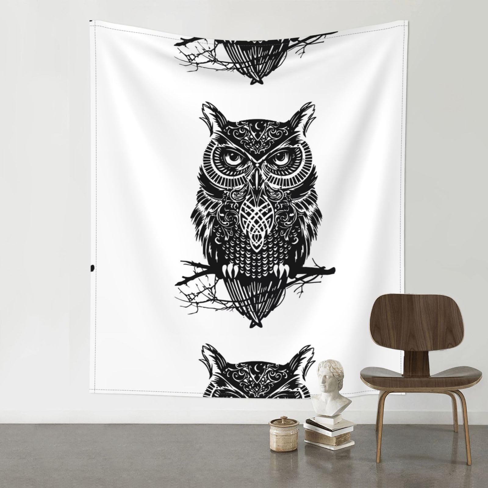 YYHHAOFA owl Prints 60x51in Wall Tapestry Boho Chic Dorm Decor & Beach Throw Blanket