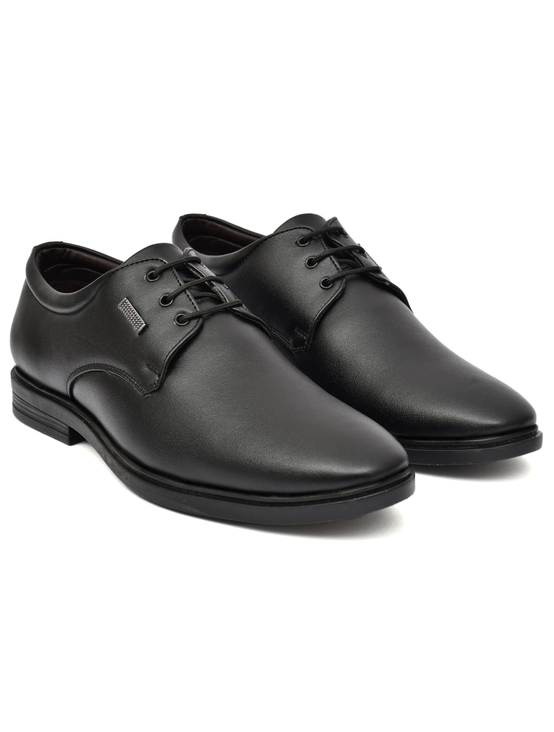 Men's High-Gloss Patent Synthetic Leather Formal Shoes | Lightweight Airmix Sole Derby-picture-28