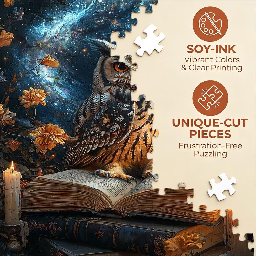 Puzzle 5000 Pezzi, Gufo Stellare 3D Puzzle per Adulti Impegnativo, Educa Puzzles Artistico, Divertente E Stimolante Puzzles Decorativo per La Famiglia, Regalo e Decorazione Pareti DX0YL6-948