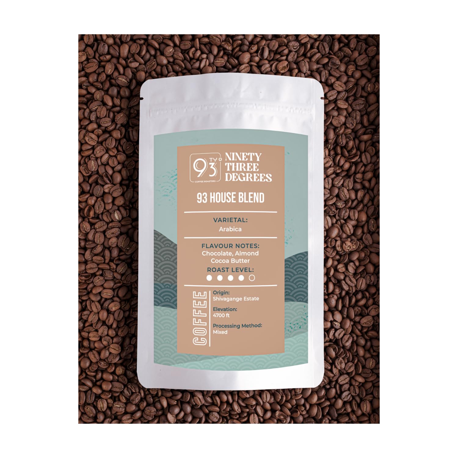 93 Degree Coffee Roasters - House Blend - Medium Dark Roast