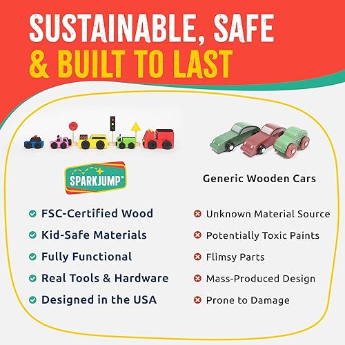 Miniatura 7 de SparkJump Kits de construcción de madera para bricolaje, kit de carpintería STEM para niños, proyectos de manualidades creativos y divertidos, gran