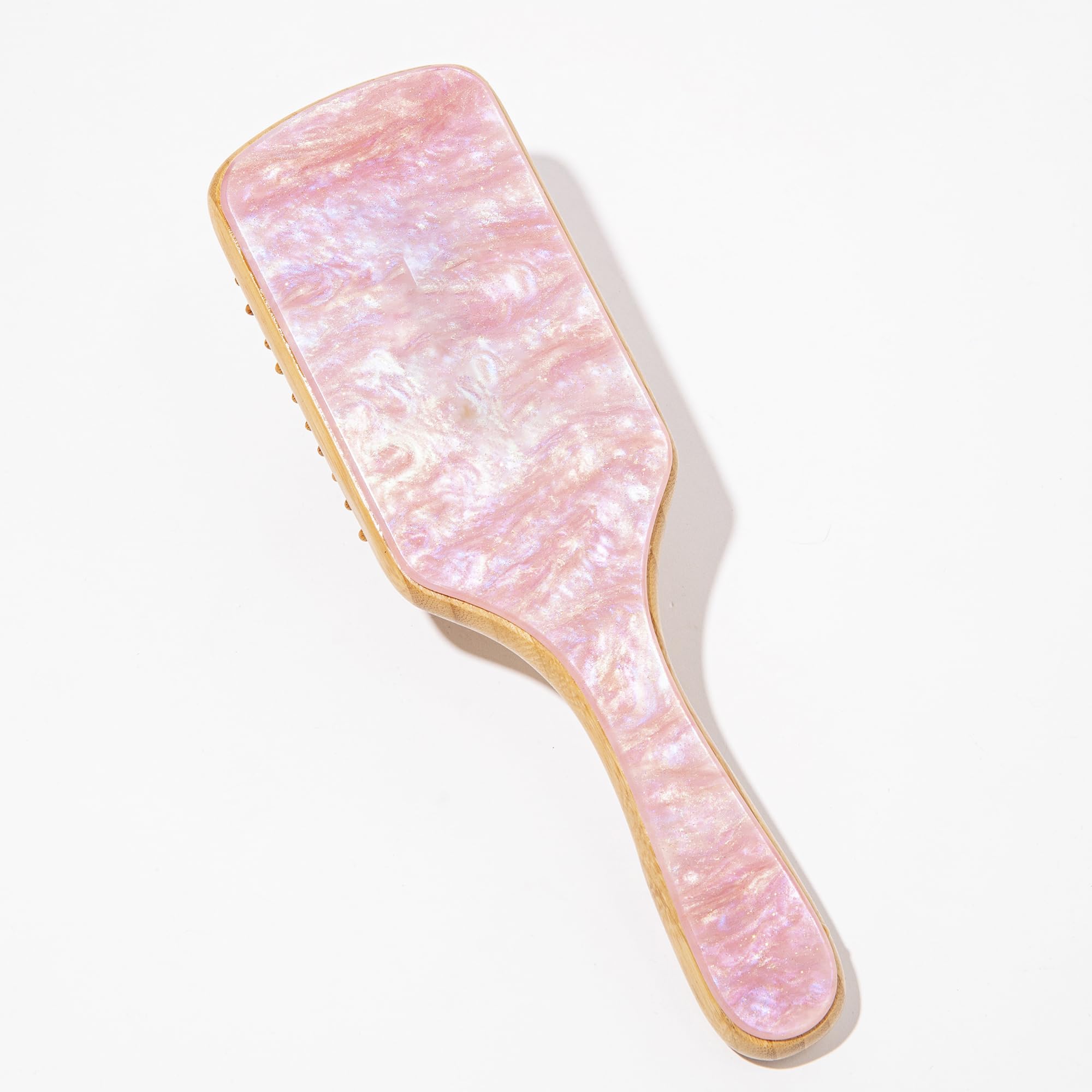 Bamboo Paddle Hair Brush All,Thick - Bamboo Bristles Detangling