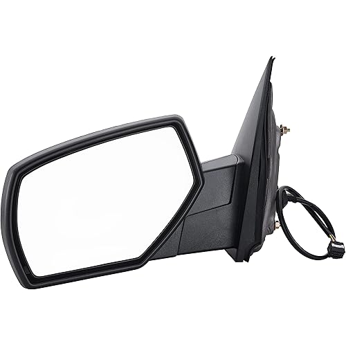 Side View Mirror Replacement Fit for 2014-2017 for Chevy Silverado 1500 for GMC Sierra 1500 Black Power Adjustment Heated Manual Folding Door Driver Side Mirror