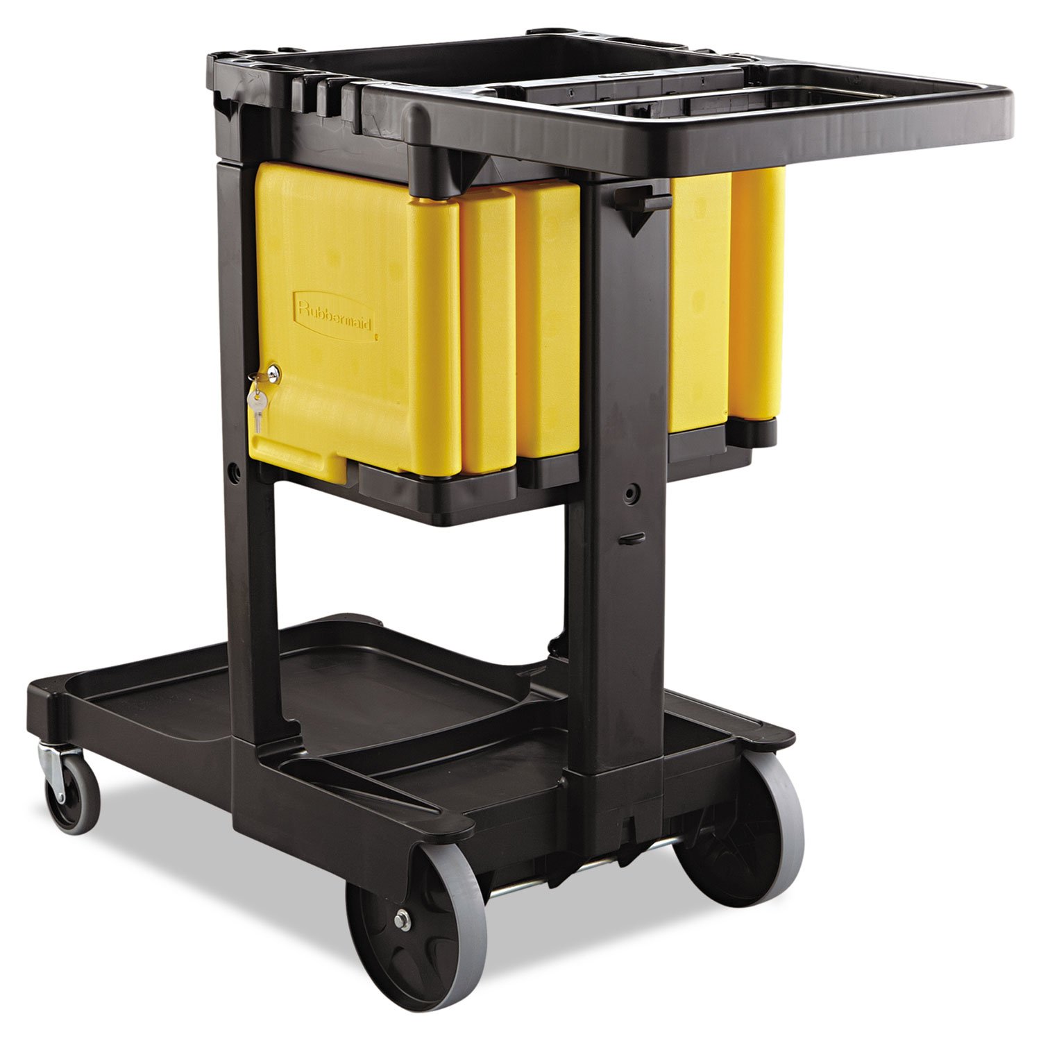 Rubbermaid 6181 Yellow Locking Cabinet for 6173 Cart, High-Density