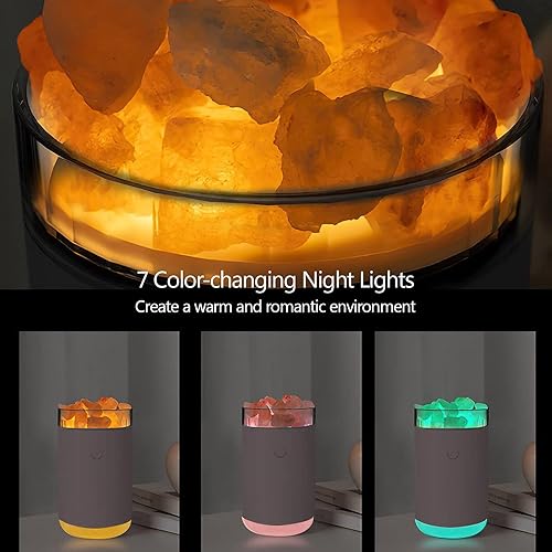 Miniatura 5 de Humidificador de aromaterapia de cristal portátil USB Aroma Difusor de aceite esencial Humidificador de aire con lámpara de atmósfera Hogar (azul)