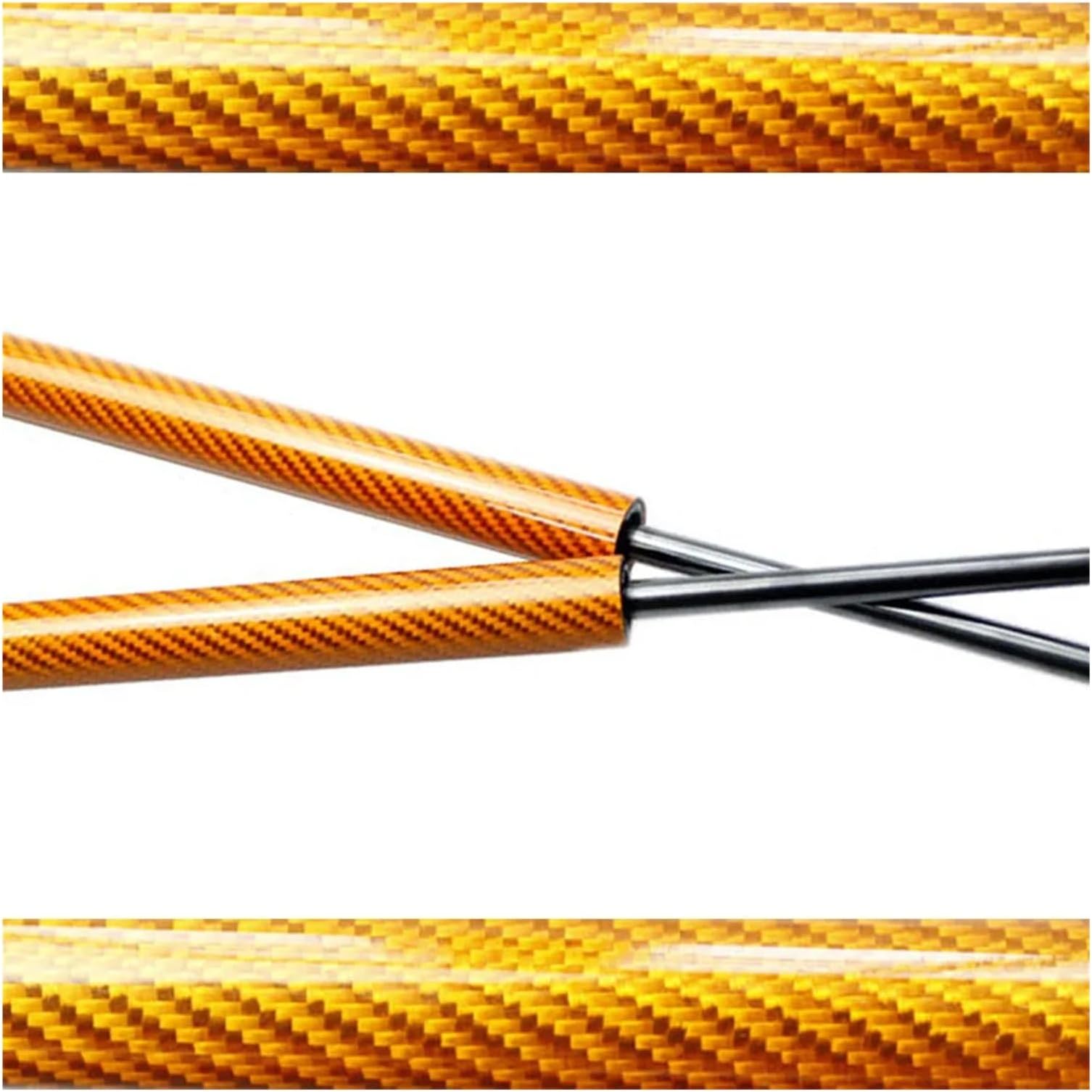 Hood Struts Compatible With Toyota Innova Zenix 3rd AG10 2023 2024 2025 Bonnet Modify Gas Spring Lift Support Shock Absorber Damper Prop Rod(Orange carbon fiber)