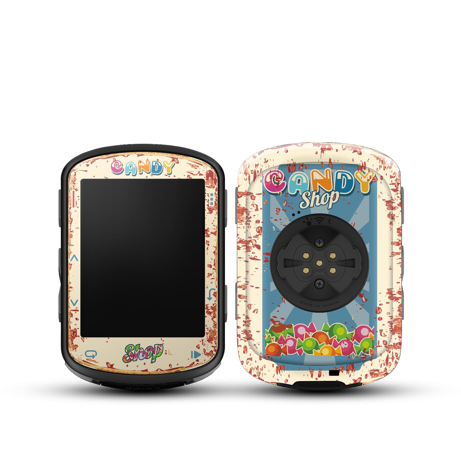 CHIDIFANS Stylish Stickers Compatible with Garmin Edge 540/840 Bike Computers, Protective Stickers, Cases, PVC Material in Various Styles (Style 47)