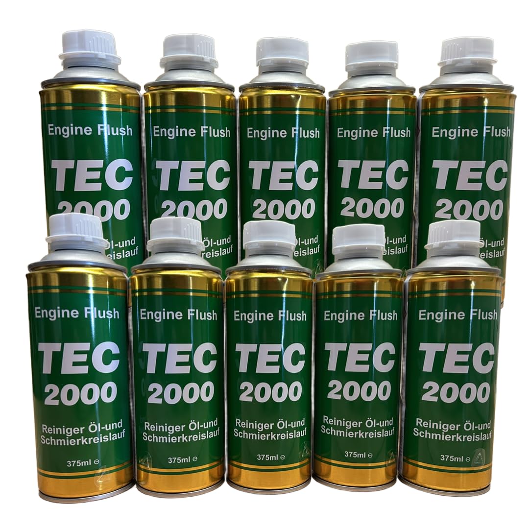 2x DWChemicals TEC 2000 Detergente per Lavaggio Motore per Motori a Benzina, Diesel o Gas 375 ml Additivo Carburante per Pulizia del Sistema Cura del Motore (2)