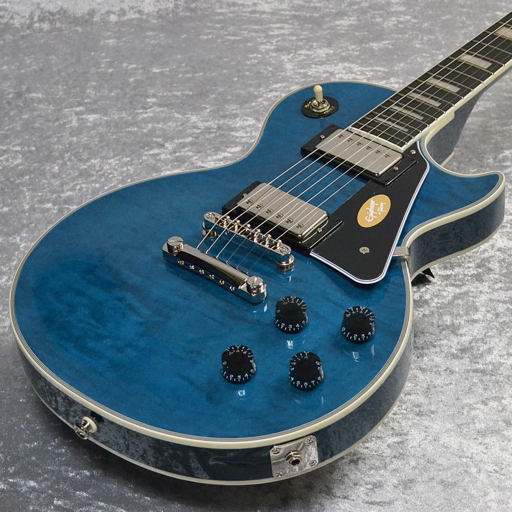 Amazon | Epiphone Les Paul Custom Quilt Viper Blue (バイパー
