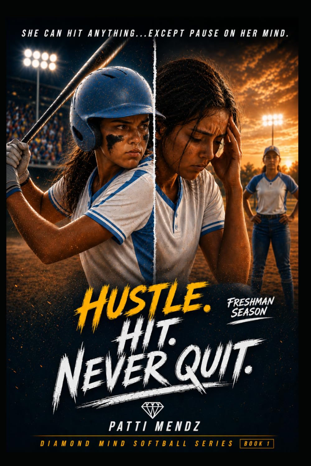 Hustle. Hit. Never Quit. Freshman Season: A YA Softball Story About Friendship, Competition and Mental Toughness (Diamond Mind Softball Series)