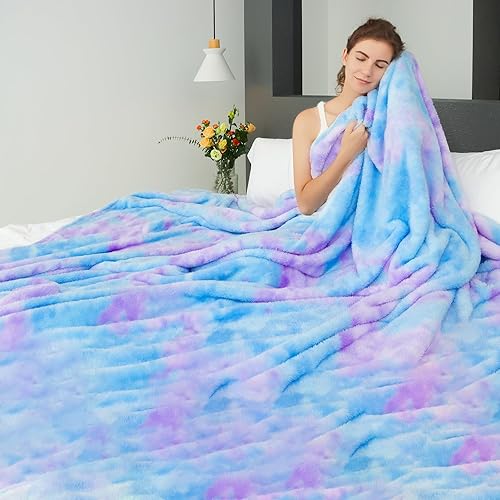 Miniatura 2 de Mantas suaves mullidas de forro polar para cama individual, manta cálida para cama