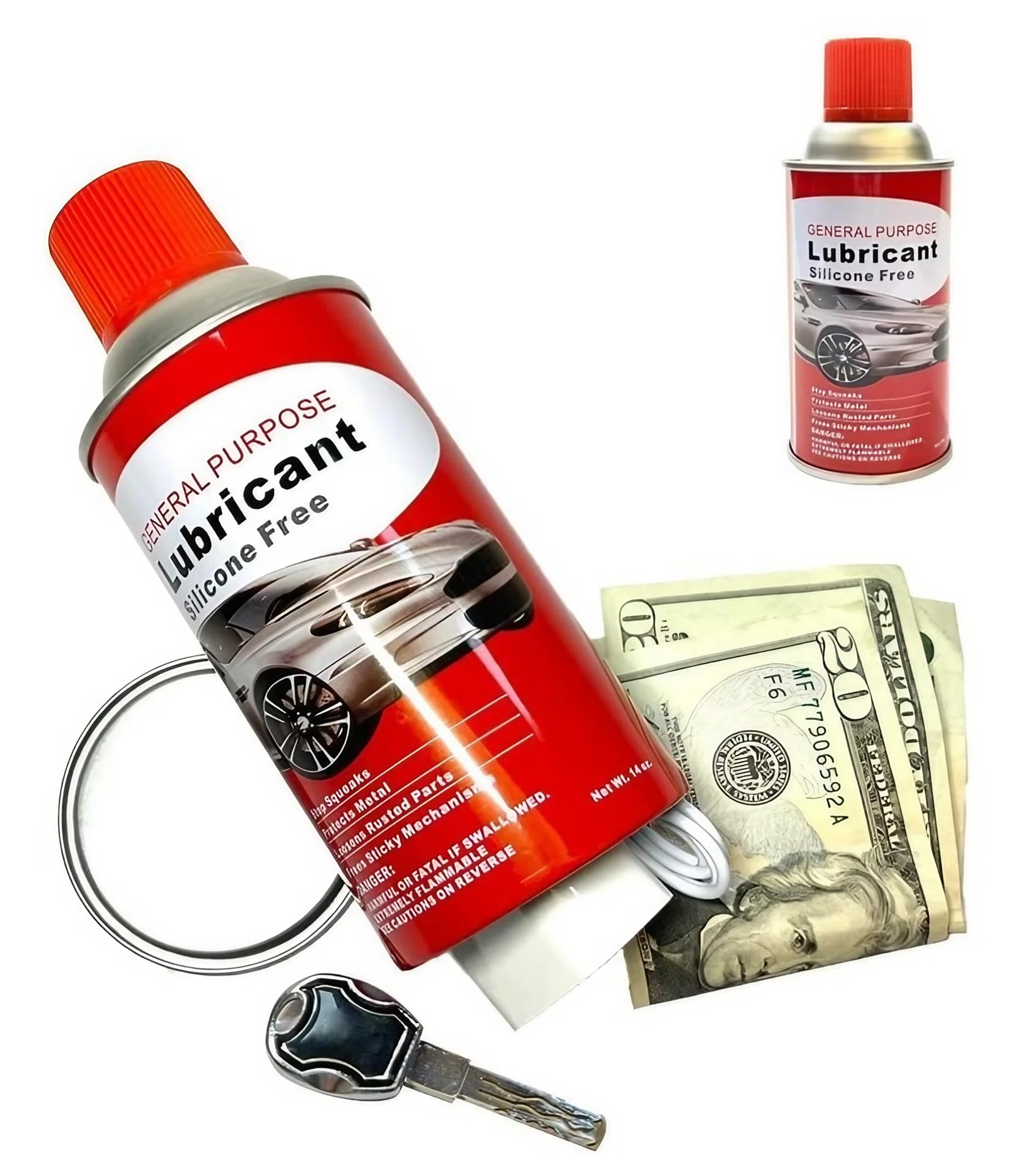 Nascondiglio segreto ingegnoso: a forma di spray lubrificante di diversione! Dissimuli i tuoi oggetti di valore con la nostra astuta scatola nascosta segreta