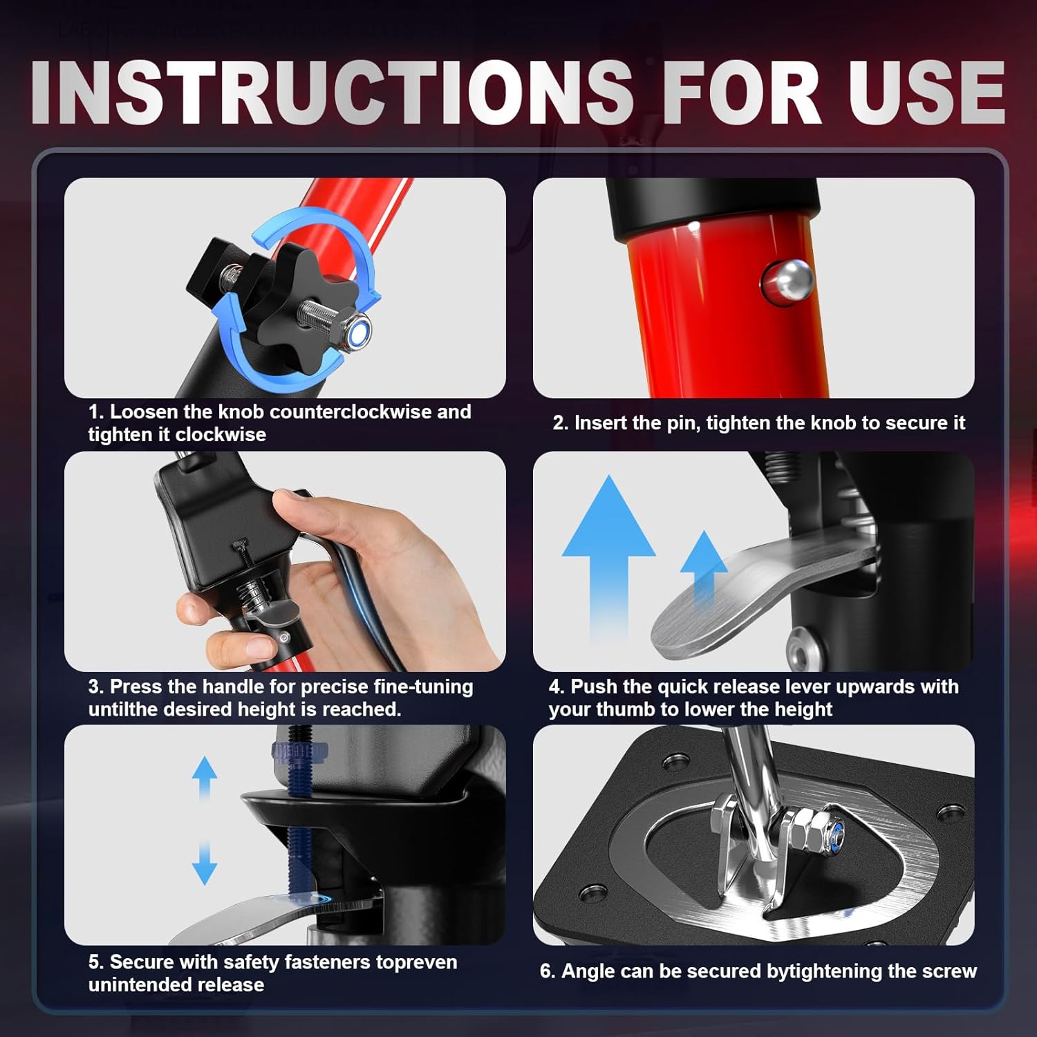 Cabinet Jacks for Installing Cabinets 2 Pack, 15.8"-23.6" Steel Telescopic Quick Support Rod, Adjustable 3rd Hand Support System with 220lbs Capacity for Cabinet Jack, Drywall Jack&Cargo Bars